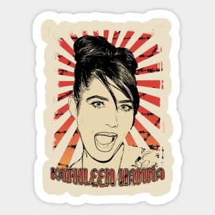 Kathleen Hanna 90s Retro Vintage Aesthetic Sticker